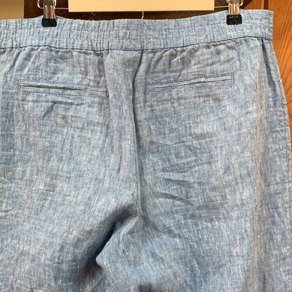 Linen Wide-Leg Pants In Vivid Blue - Chicos - Picture 3 of 8